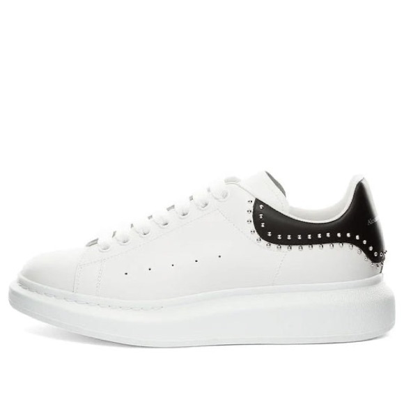 Used Men’s Size 13 (Euro Sz 46) Alexander McQueen Oversized Studs Sneakers White - Picture 1 of 15